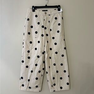 Women’s size 4 polka dot, wide legs pants
